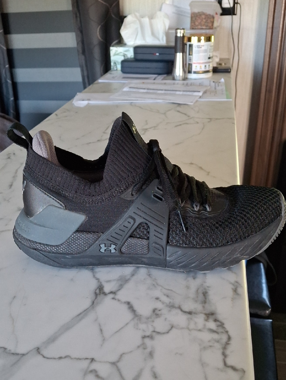 Under Armour Black Athletic Running Shoe